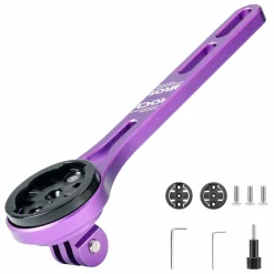 ROCKBROS Bike Aluminum Computer Mount compatible with Garmin, Wahoo, Bryton, and GoPro