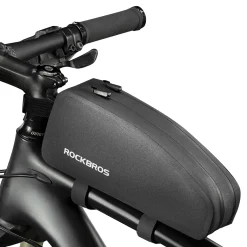 ROCKBROS Bike Bag Top Tube Bike Frame Bag Waterproof Two Zipper Pockets