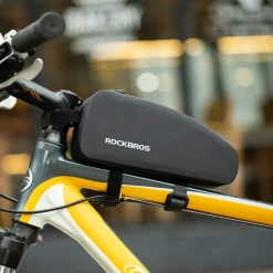 ROCKBROS Bike Bag Top Tube Bike Frame Bag Waterproof Two Zipper Pockets