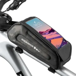ROCKBROS Bike Bag Under 6.8” Bicycle Accessories Pouch, EVA Waterproof