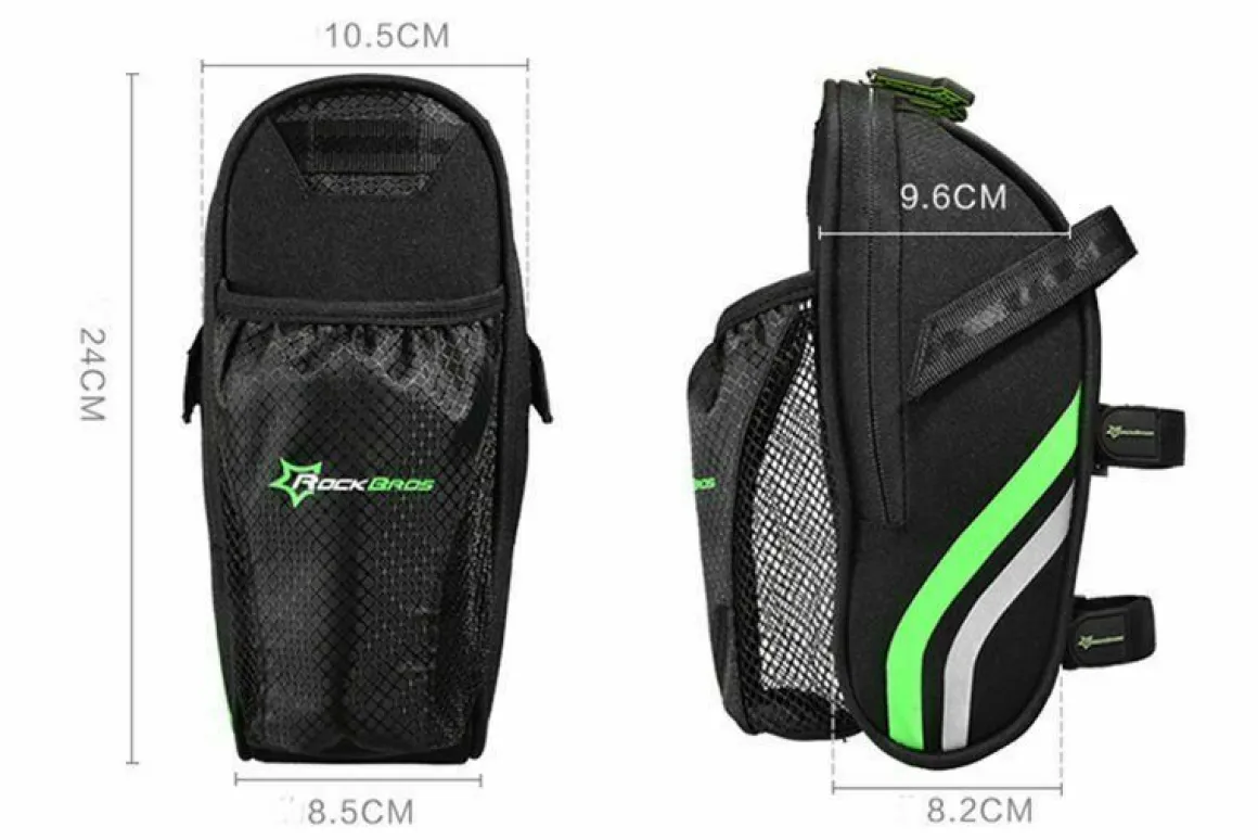 ROCKBROS Bike Bicycle Rear Bag Saddle Bag with Battle Holder