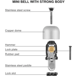 ROCKBROS Bike Classic Bicycle Bell Loud Sound Bells
