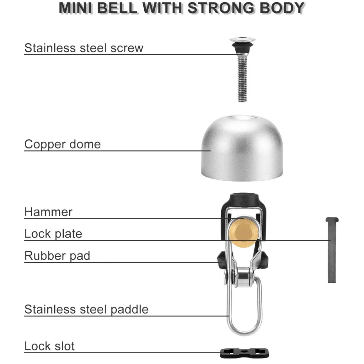 ROCKBROS Bike Classic Bicycle Bell Loud Sound Bells