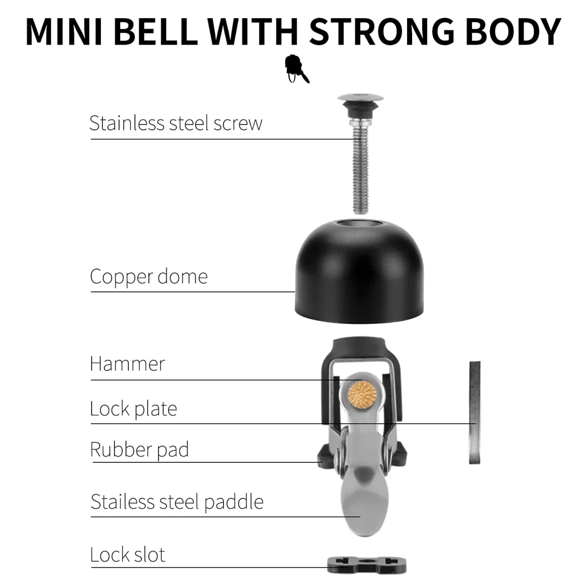 ROCKBROS Bike Classic Bicycle Bell Loud Sound Bells