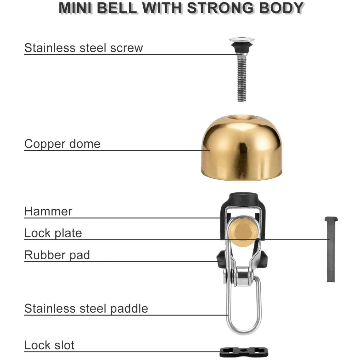 ROCKBROS Bike Classic Bicycle Bell Loud Sound Bells
