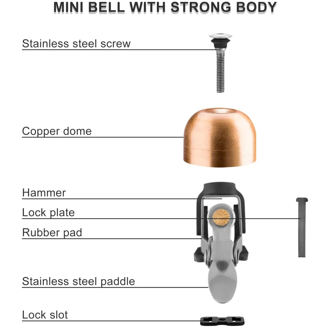 ROCKBROS Bike Classic Bicycle Bell Loud Sound Bells