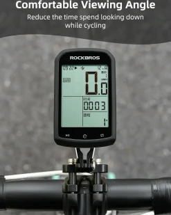 ROCKBROS Bike Computer Mount Out-Front Aluminum Integrated Bicycle Cycling Computer Mount