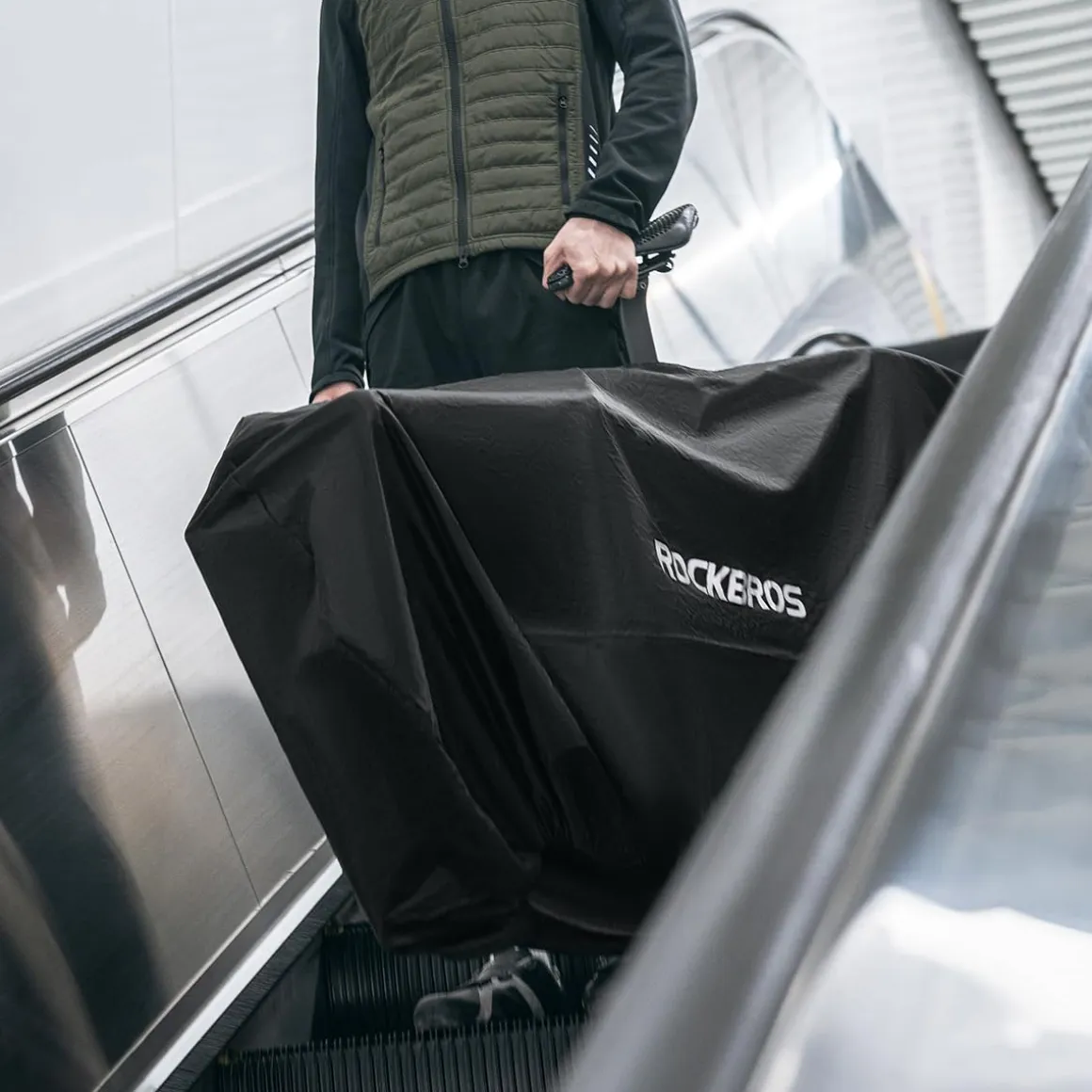 ROCKBROS Bike Cover for 19-27.5 inches Bikes Bike Storage Bag Foldable Storage Bag