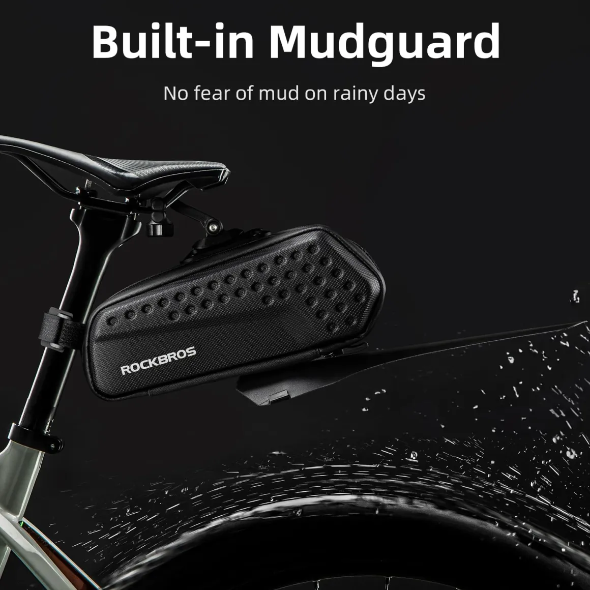 ROCKBROS Bike 3D Saddle Bag Bike Seat Bag with Mudguard