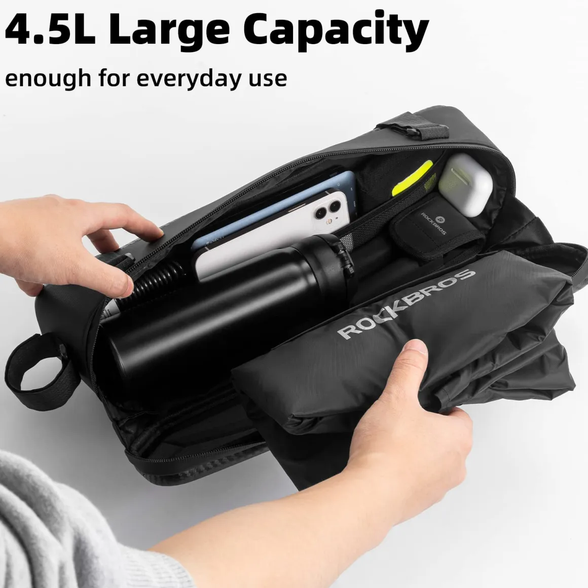 ROCKBROS Bike Frame Bag for Super 73 S2 Hard Shell Bike Bag Waterproof 4.5 L