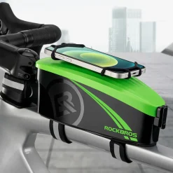 ROCKBROS Bike Frame Phone Bag with Hard Case for Cellphones Below 6.8