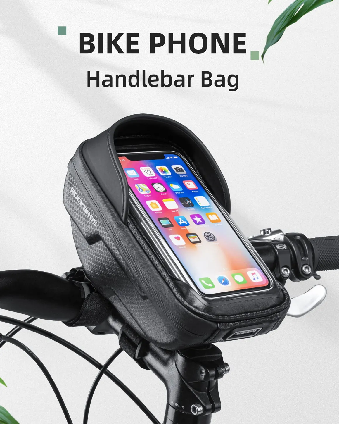 ROCKBROS Bike Front Frame HandlebarWaterproof Bag below 6.5"