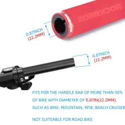 ROCKBROS Bike Grips Foam Single Lock on Bicycle Soft Comfortable Non-Slip Bike Handle Grips