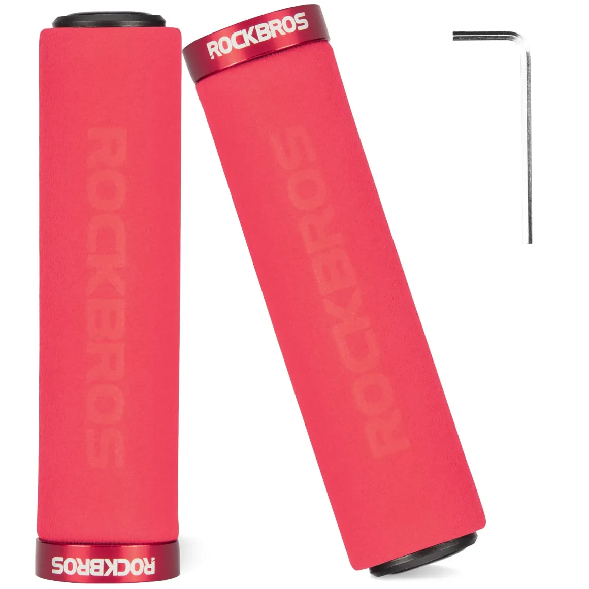 ROCKBROS Bike Grips Foam Single Lock on Bicycle Soft Comfortable Non-Slip Bike Handle Grips