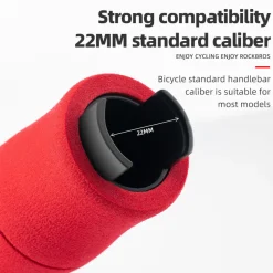 ROCKBROS Bike Grips Shock Absorption Foam Bike Handle Grips Soft Comfortable Non-Slip Double Locked on