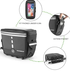 ROCKBROS Bike Handlebar Bag Bicycle Front Storage Bags