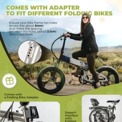ROCKBROS Bike Handlebar Bag 1.8L For Folding Bike