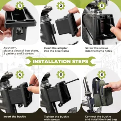 ROCKBROS Bike Handlebar Bag 1.8L For Folding Bike