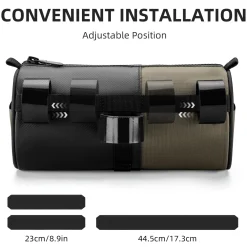 ROCKBROS Bike Handlebar Bag with Shoulder Strap for Road, Mountain Gravel Bikes