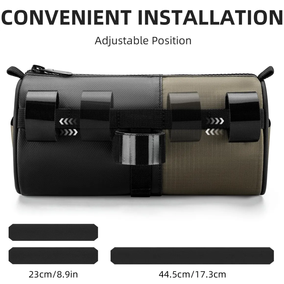 ROCKBROS Bike Handlebar Bag with Shoulder Strap for Road, Mountain Gravel Bikes