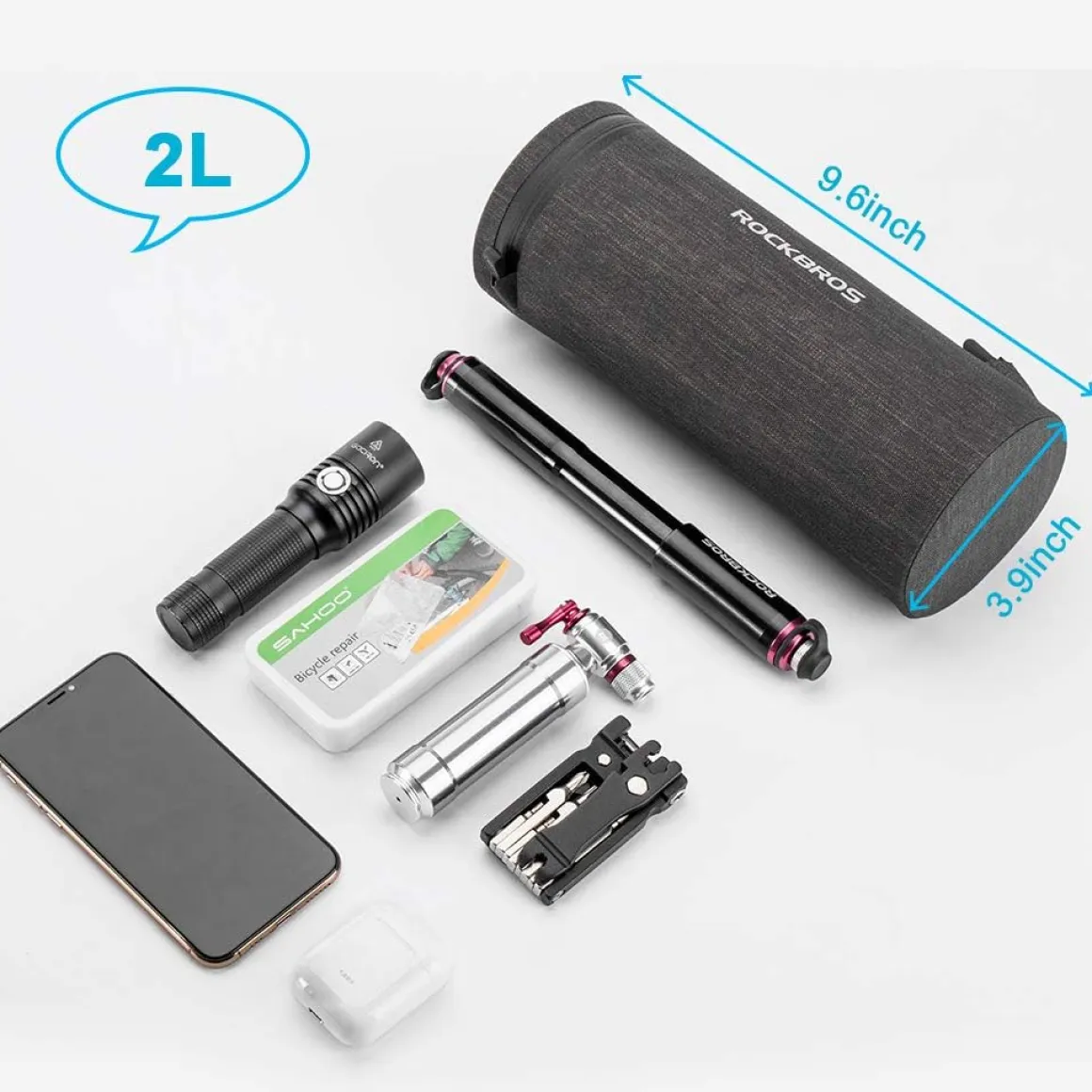 ROCKBROS Bike Handlebar Front Frame Storage Bag