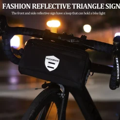 ROCKBROS Bike Handlebar Front Frame Bag with Removable Shoulder Strap for Cycling