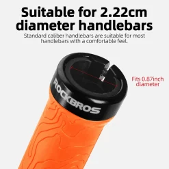 ROCKBROS Bike Handlebar Grips Double Lock-on MTB Bicycle Handle Bar Grips
