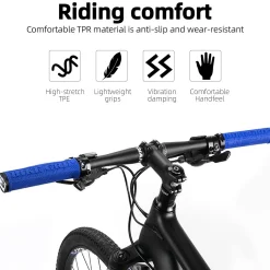 ROCKBROS Bike Handlebar Grips Double Lock-on MTB Bicycle Handle Bar Grips