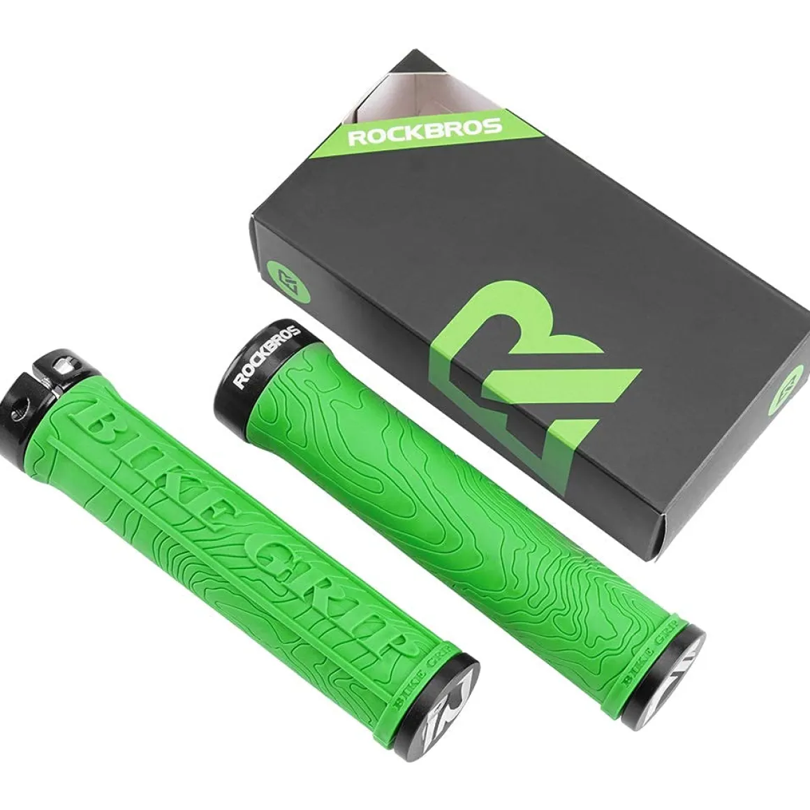 ROCKBROS Bike Handlebar Grips Double Lock-on MTB Bicycle Handle Bar Grips