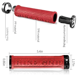 ROCKBROS Bike Handlebar Grips Double Lock-on MTB Bicycle Handle Bar Grips