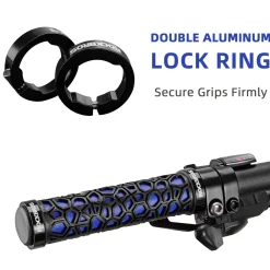 ROCKBROS Bike Handlebar Grips Double Lock-on Non-Slip Grips for MTB, BMX 22.2mm