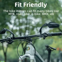 ROCKBROS Bike Handlebar Rear View Mirror with HD Anti-Glare Glass