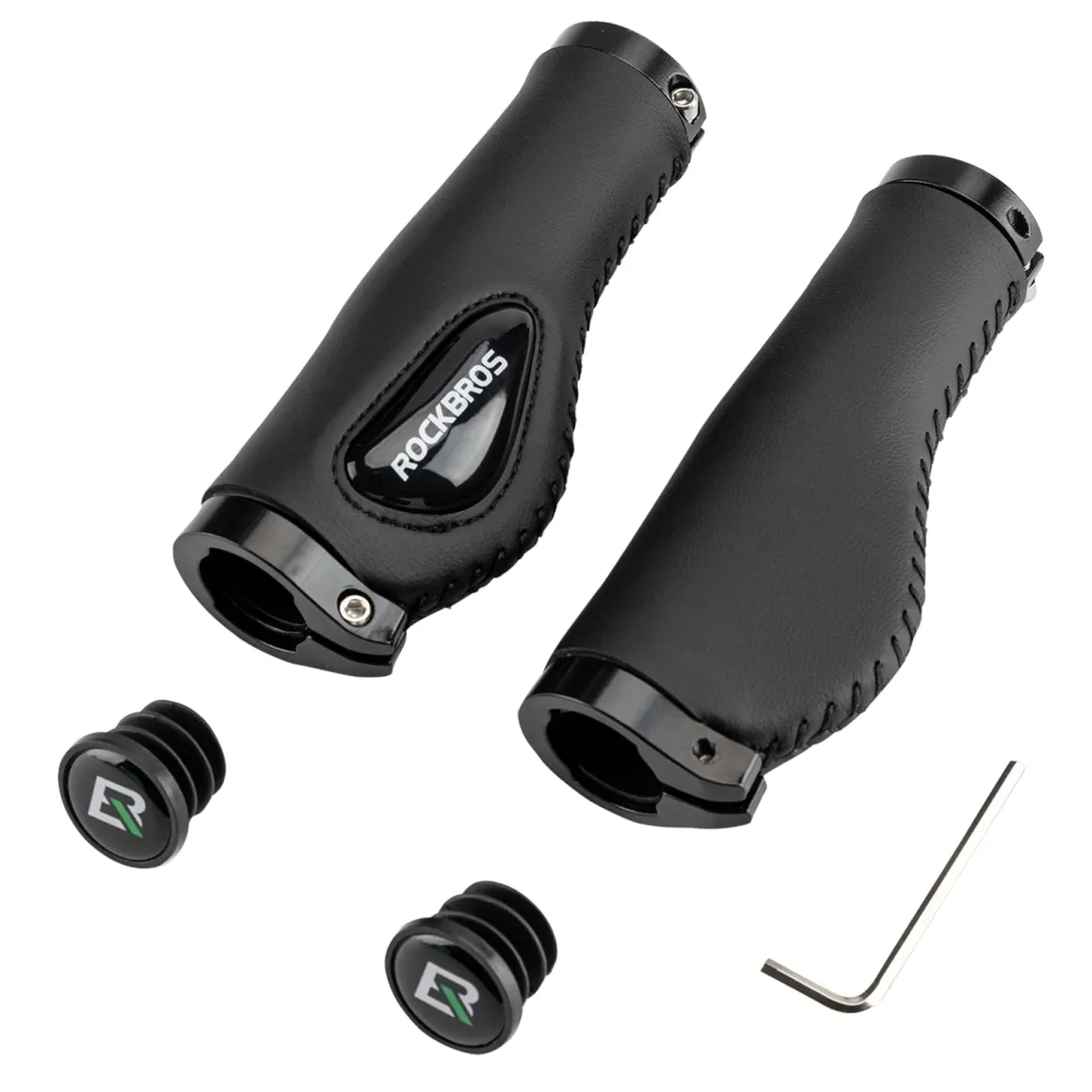 ROCKBROS Bike Handle Grips Ergonomics Design Soft Gel Dual Lock
