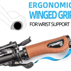 ROCKBROS Bike Handle Grips Ergonomics Design Soft Gel Dual Lock