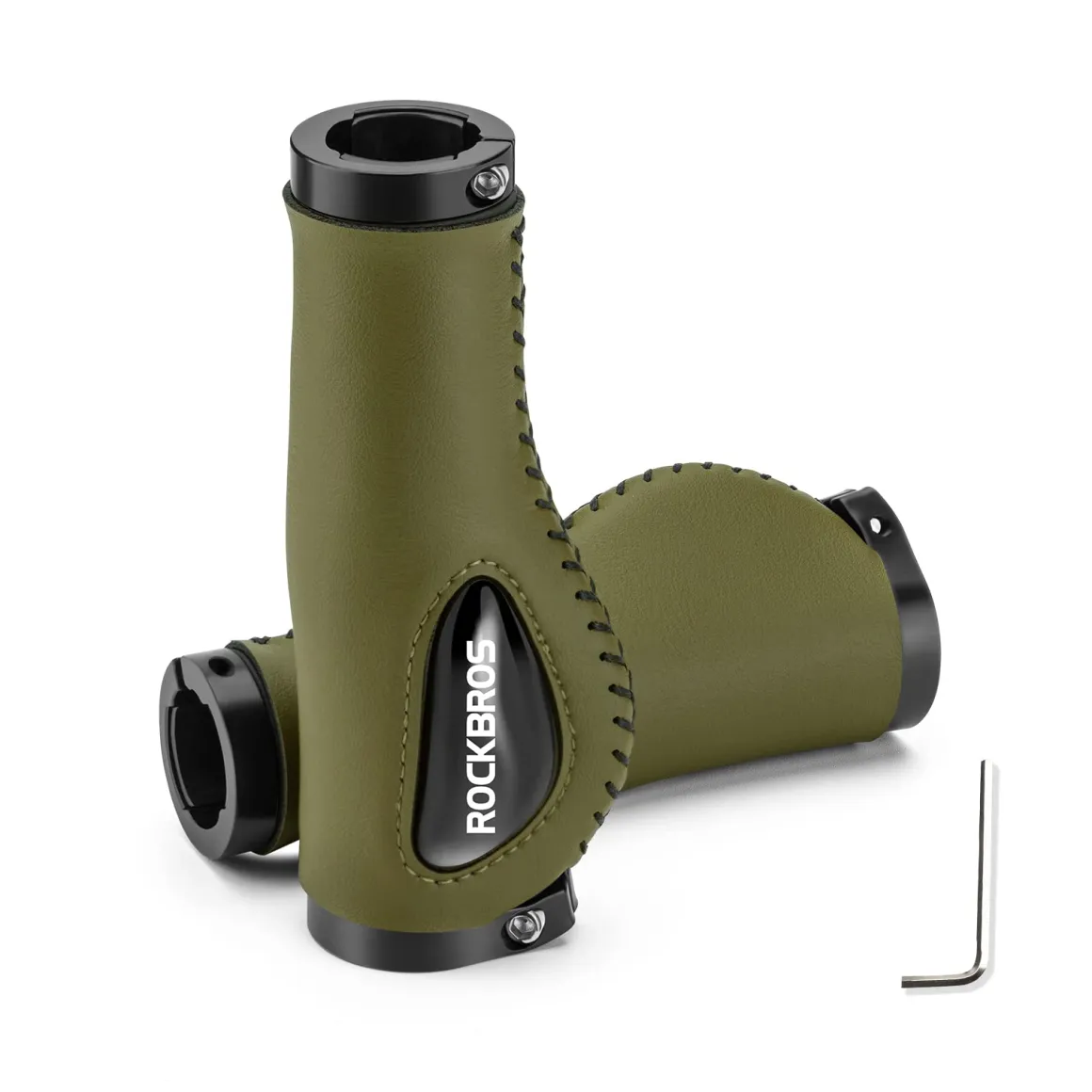 ROCKBROS Bike Handle Grips Ergonomics Design Soft Gel Dual Lock
