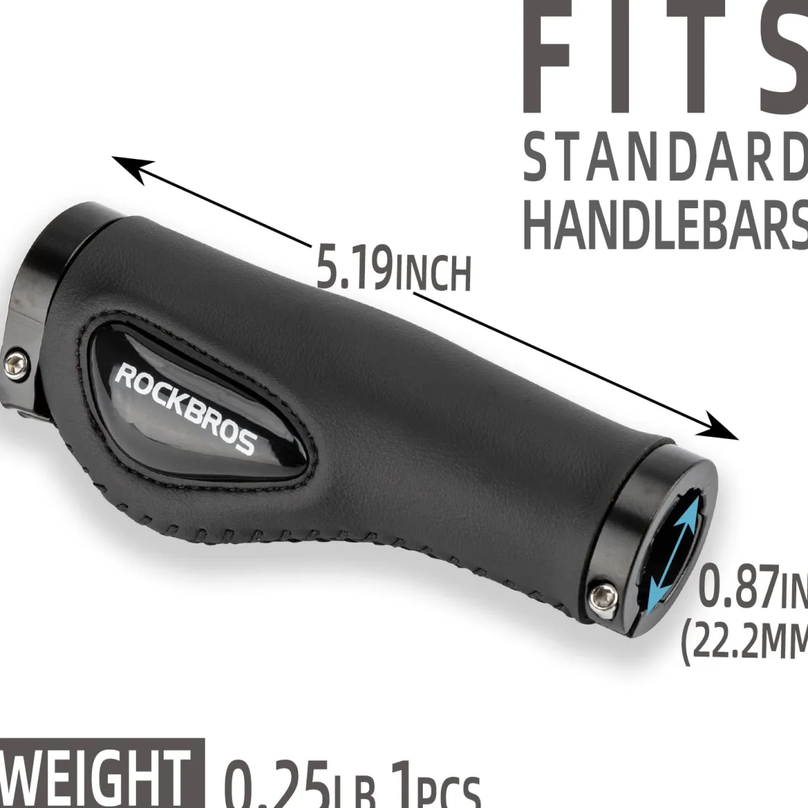 ROCKBROS Bike Handle Grips Ergonomics Design Soft Gel Dual Lock