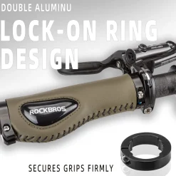 ROCKBROS Bike Handle Grips Ergonomics Design Soft Gel Dual Lock