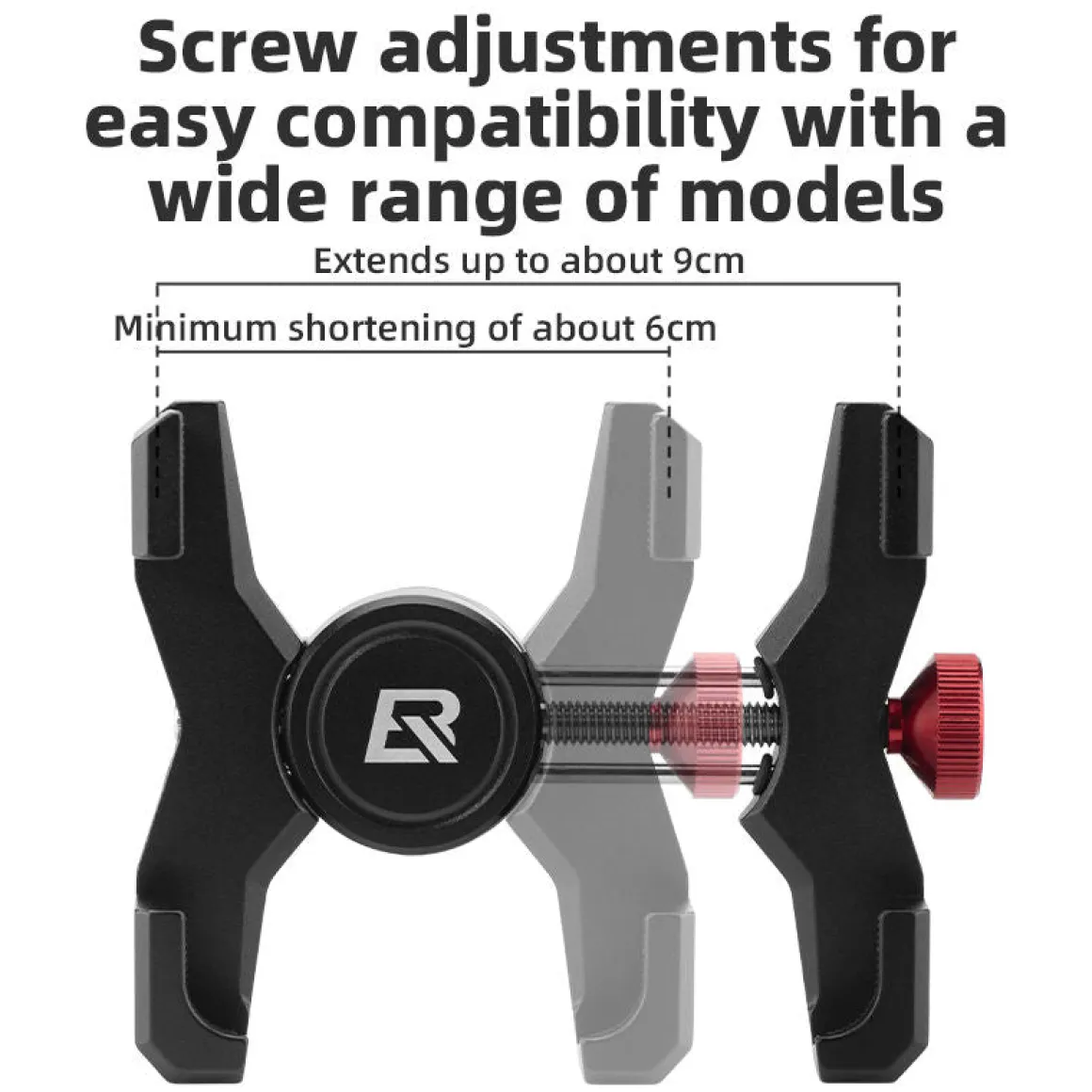 ROCKBROS Bike Phone Holder, Aluminum Handlebar Mount for 4.7-7.1" Phones