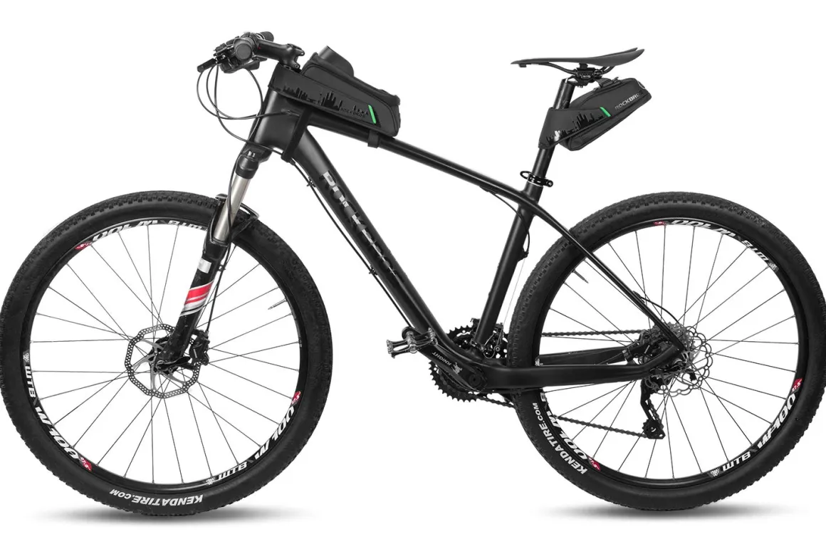 ROCKBROS Bike Phone Mount Bag Waterproof Bike Phone Front Frame Bag under 5.8"/ 6.5"