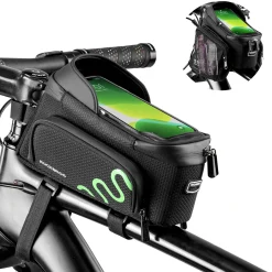 ROCKBROS Bike Phone Mount Frame Bag Bike Bicycle Phone Holder with Side Bags
