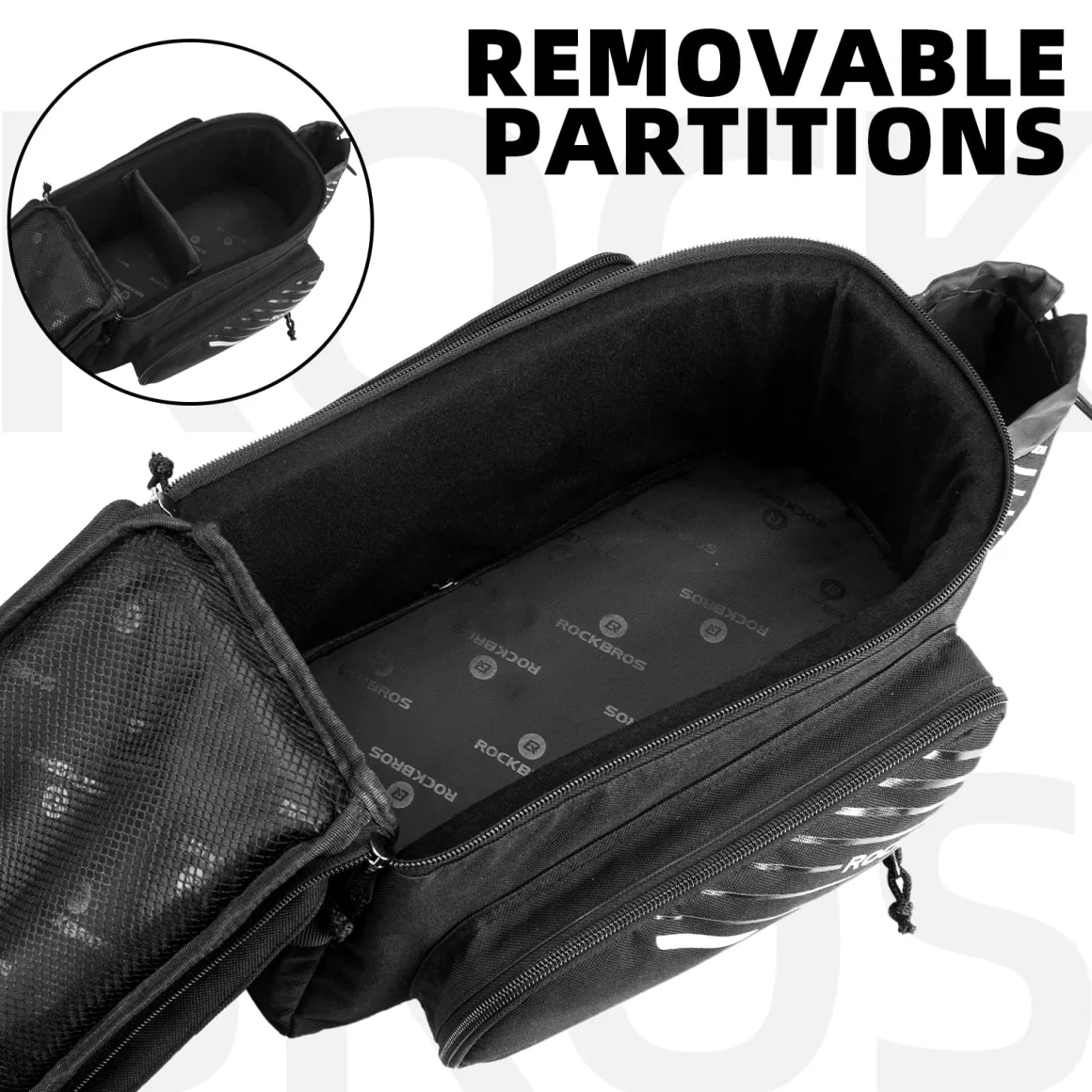 ROCKBROS Bike Rack Bag 13L Maximum Capacity