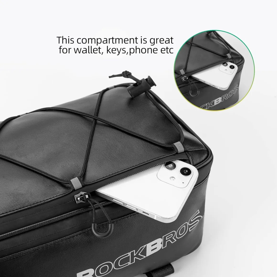 ROCKBROS Bike Rack Bag Saddle Pannier Bag Waterproof 6L or 9L