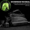 ROCKBROS Bike Rack Bag Waterproof Carbon Leather Rear Seat Cargo Pack 34L