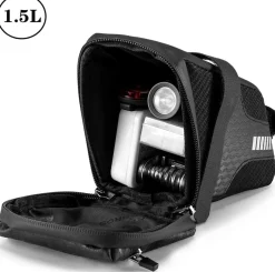 ROCKBROS Bike Saddle Bag Under Seat 1.5L Cycling Accessories Storage Pouch