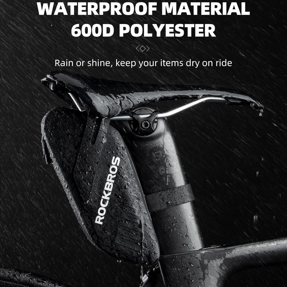 ROCKBROS Bike Saddle Bag Waterproof 0.6L Mini