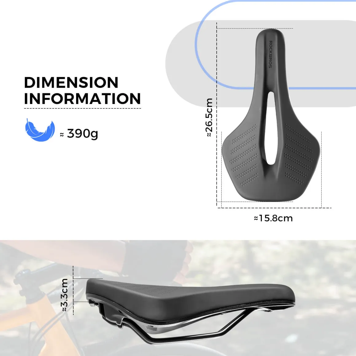 ROCKBROS Bike Saddle Breathable Comfort