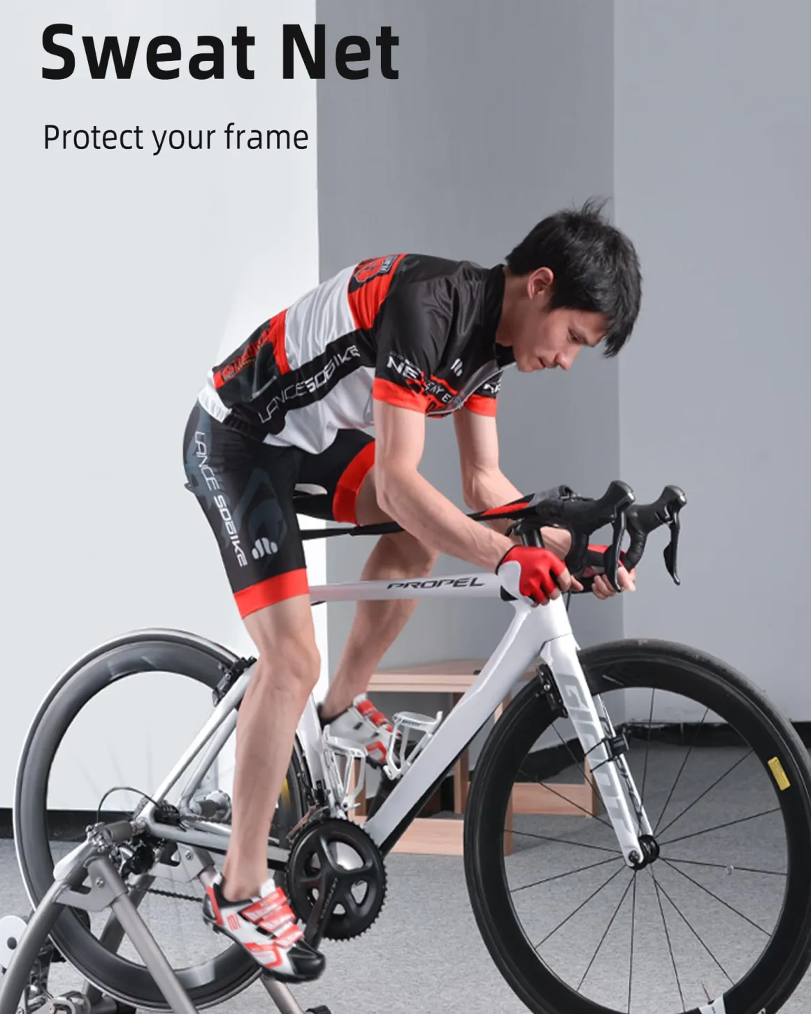 ROCKBROS Bike Sweat Guard, 11‘’ Wider Bike Trainer Sweat Guard
