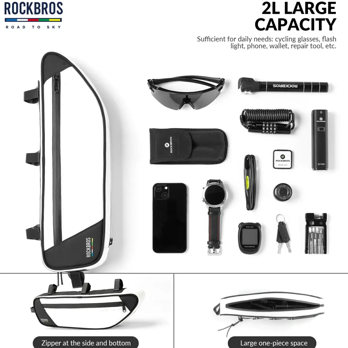 ROCKBROS Bike Triangle Bag-Road to sky