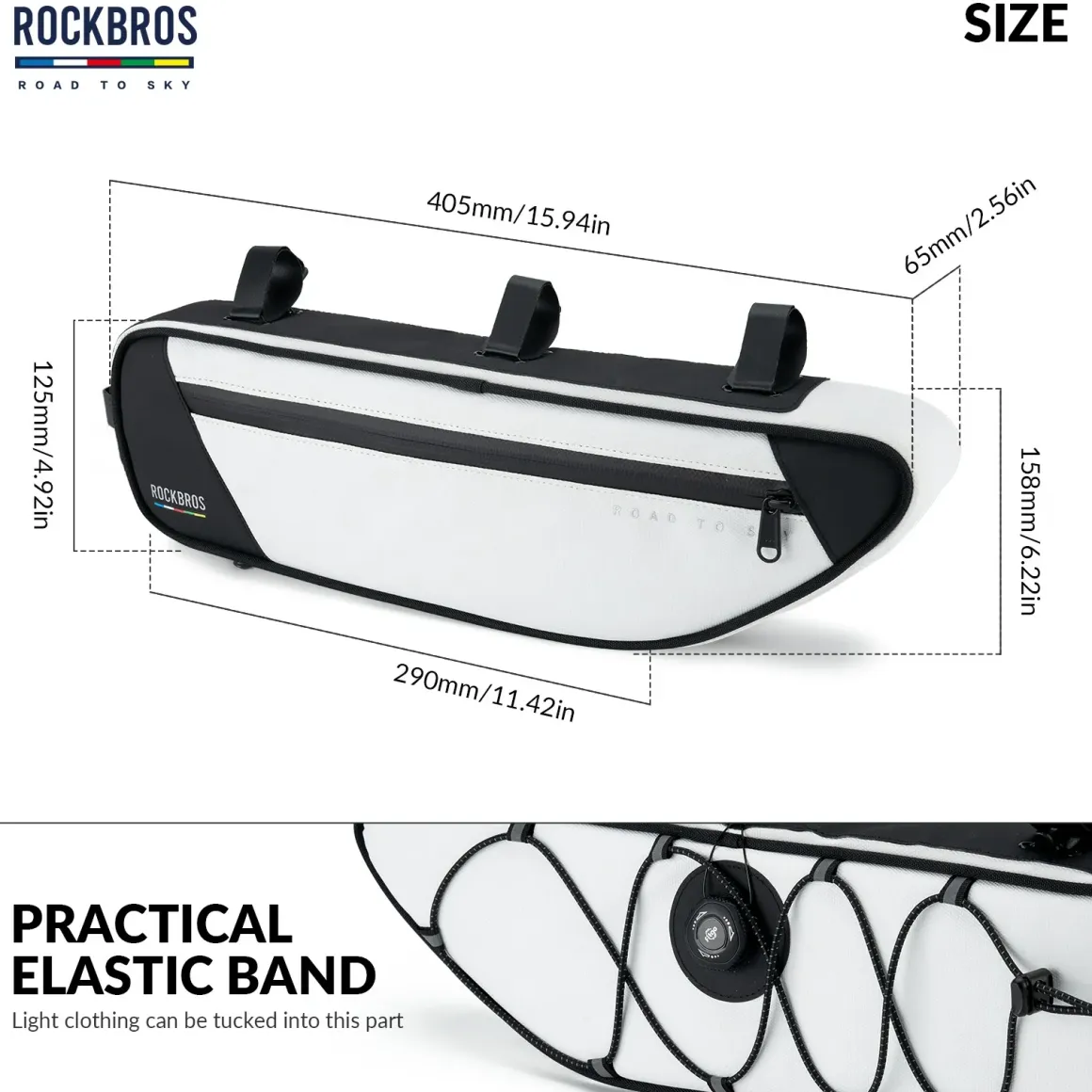 ROCKBROS Bike Triangle Bag-Road to sky
