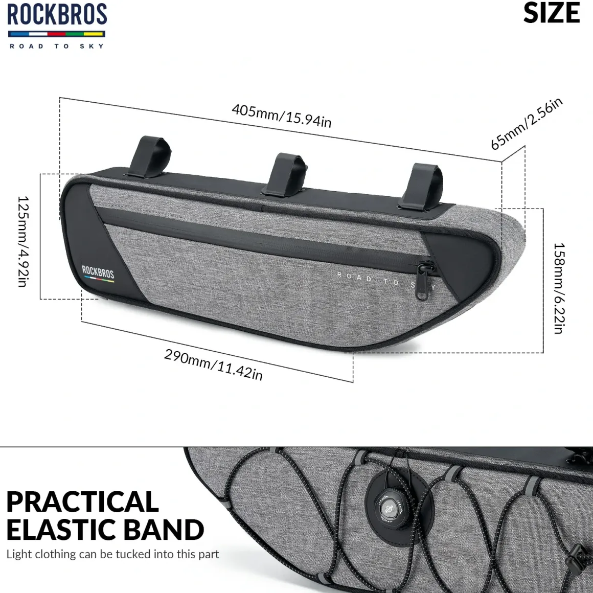 ROCKBROS Bike Triangle Bag-Road to sky